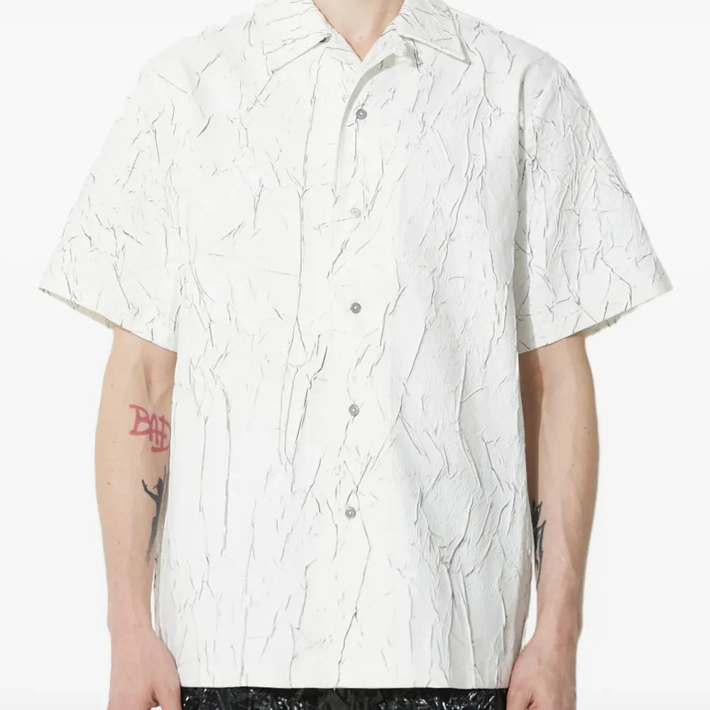 Рубашка с короткими рукавами и принтом