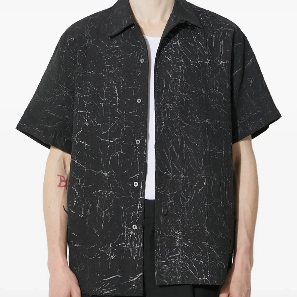 Рубашка с короткими рукавами и принтом