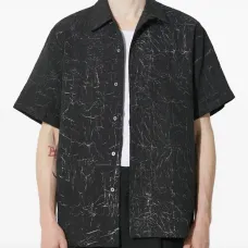 Рубашка с короткими рукавами и принтом