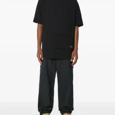 брюки с нашивкой-логотипом