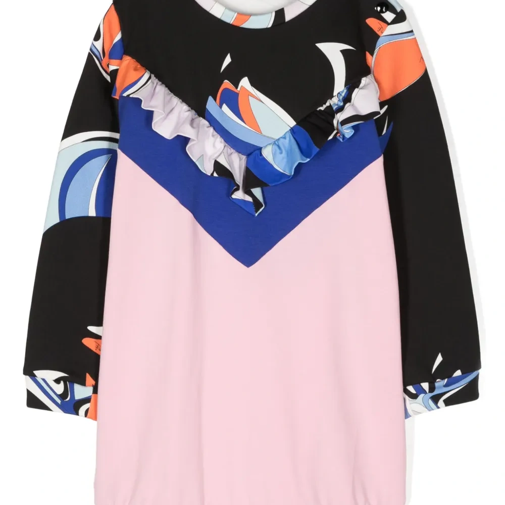 Платье с абстрактным принтом