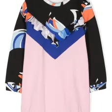 Платье с абстрактным принтом