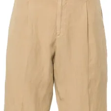 Шорты-бермуды со складками