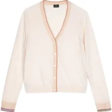 Кардиган с отделкой в полоску