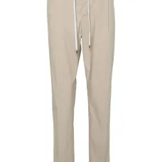 Поплиновые брюки чинос с кулиской Поплиновые брюки чинос с кулиской