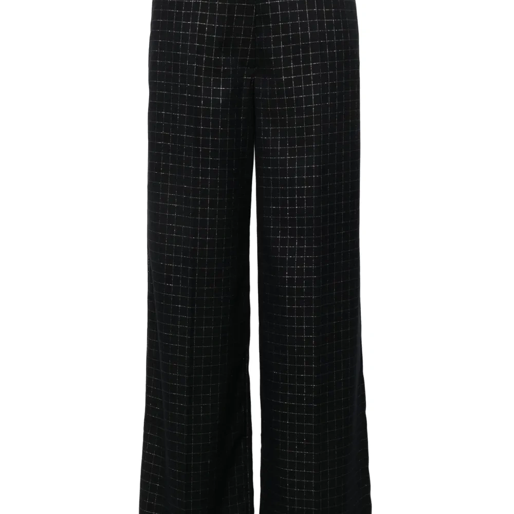 Широкие брюки в клетку