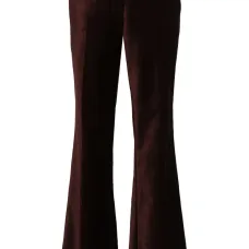 Бархатные брюки прямого кроя