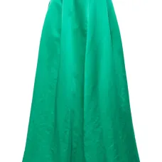 Атласная юбка макси А-силуэта