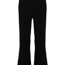 Креповые брюки прямого кроя