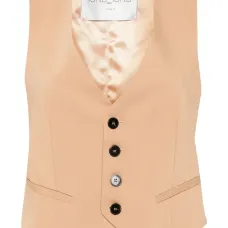 Жилет с атласными вставками