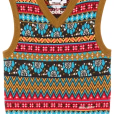 Жилет вязки интарсия из коллаборации с Wales Bonner Жилет вязки интарсия из коллаборации с Wales Bonner