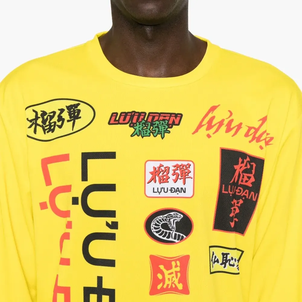 Топ из джерси с графичным принтом