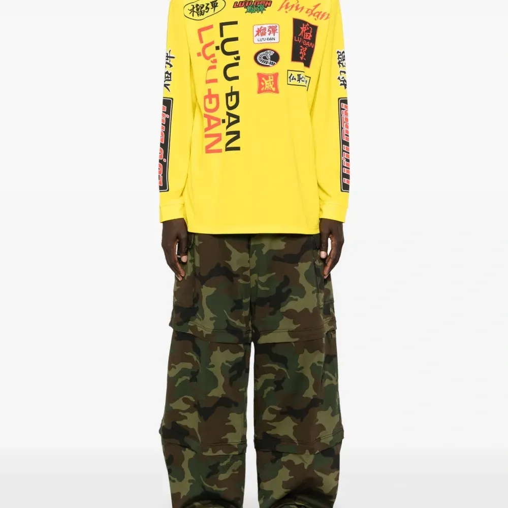 Топ из джерси с графичным принтом