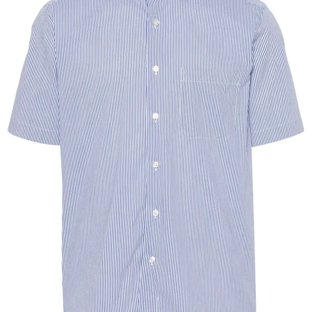 Полосатая рубашка с короткими рукавами