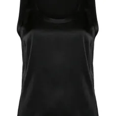 Шелковый топ без рукавов