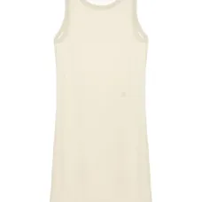 Платье мини в рубчик