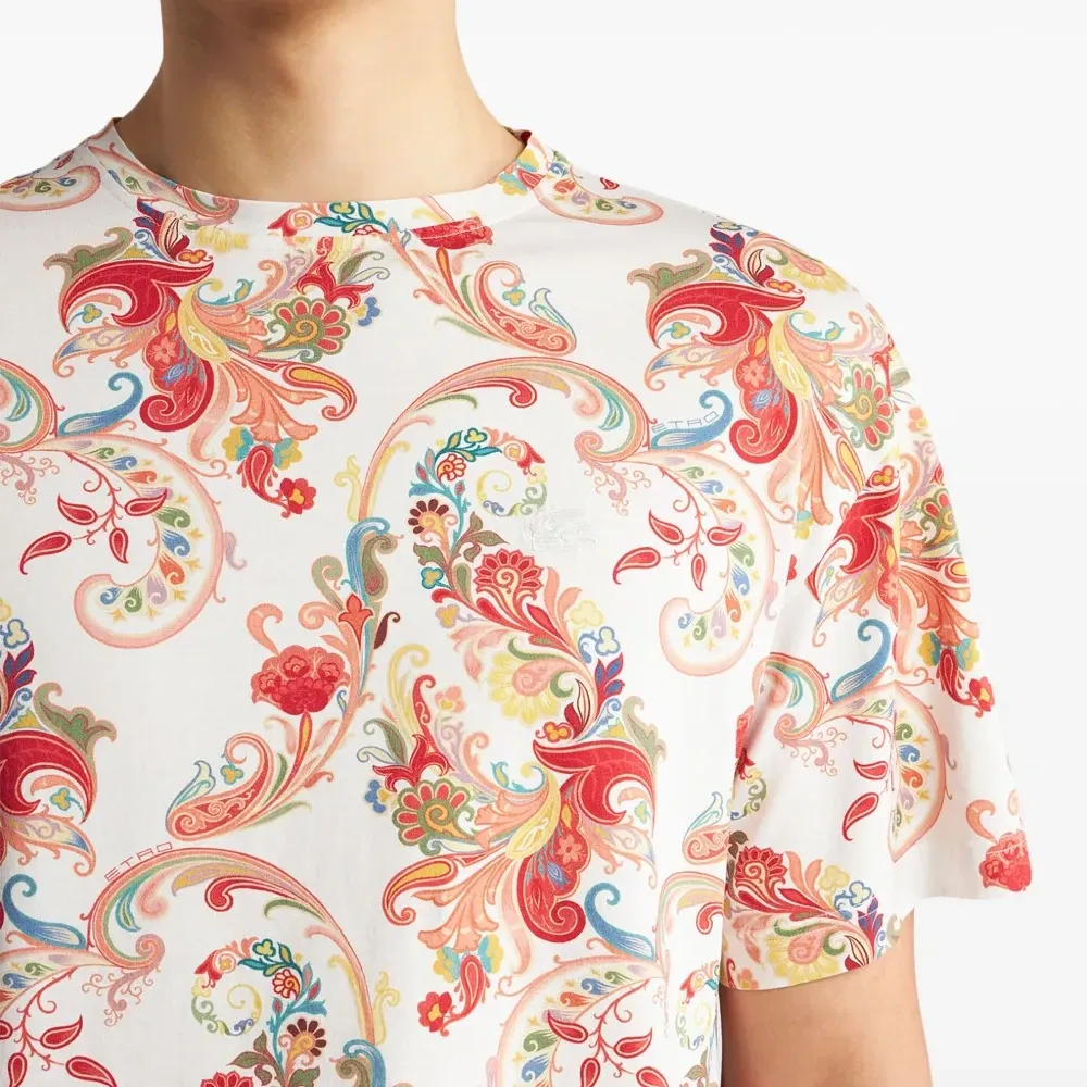 Футболка с принтом пейсли Футболка с принтом пейсли