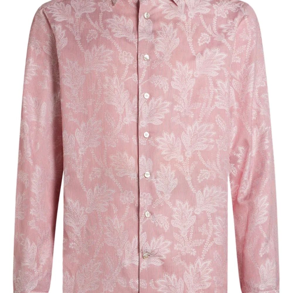 Жаккардовая рубашка в полоску