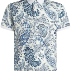 Рубашка поло с принтом пейсли
