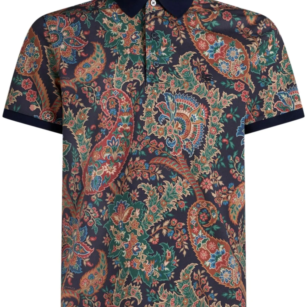 Рубашка поло с принтом пейсли