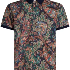 Рубашка поло с принтом пейсли