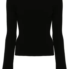 Топ в рубчик с вырезом-лодочкой Топ в рубчик с вырезом-лодочкой