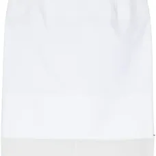 Поплиновая юбка с прозрачной вставкой