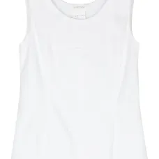 Блузка без рукавов с дутыми вставками