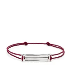 Le 5g sterling silver cord bracelet