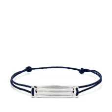 Sterling silver 5g Gordon braided bracelet