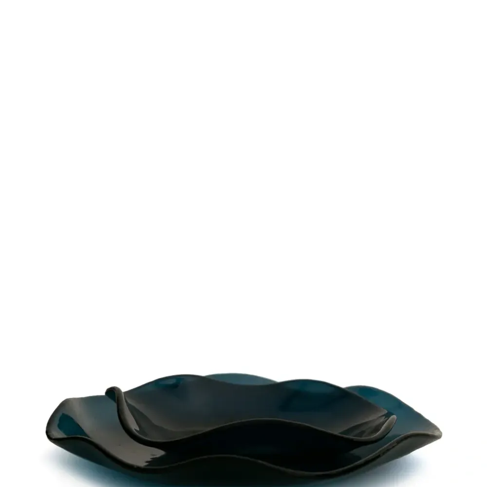 Стеклянная тарелка Curved Edge (19 см)