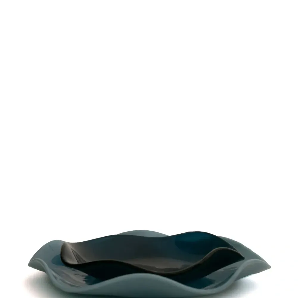 Стеклянная тарелка Curved Edge (19 см)