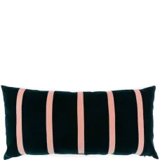 Бархатная подушка Pippa в полоску (40 x 80 см)