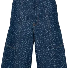 Джинсовые шорты с принтом Abstract Daisy