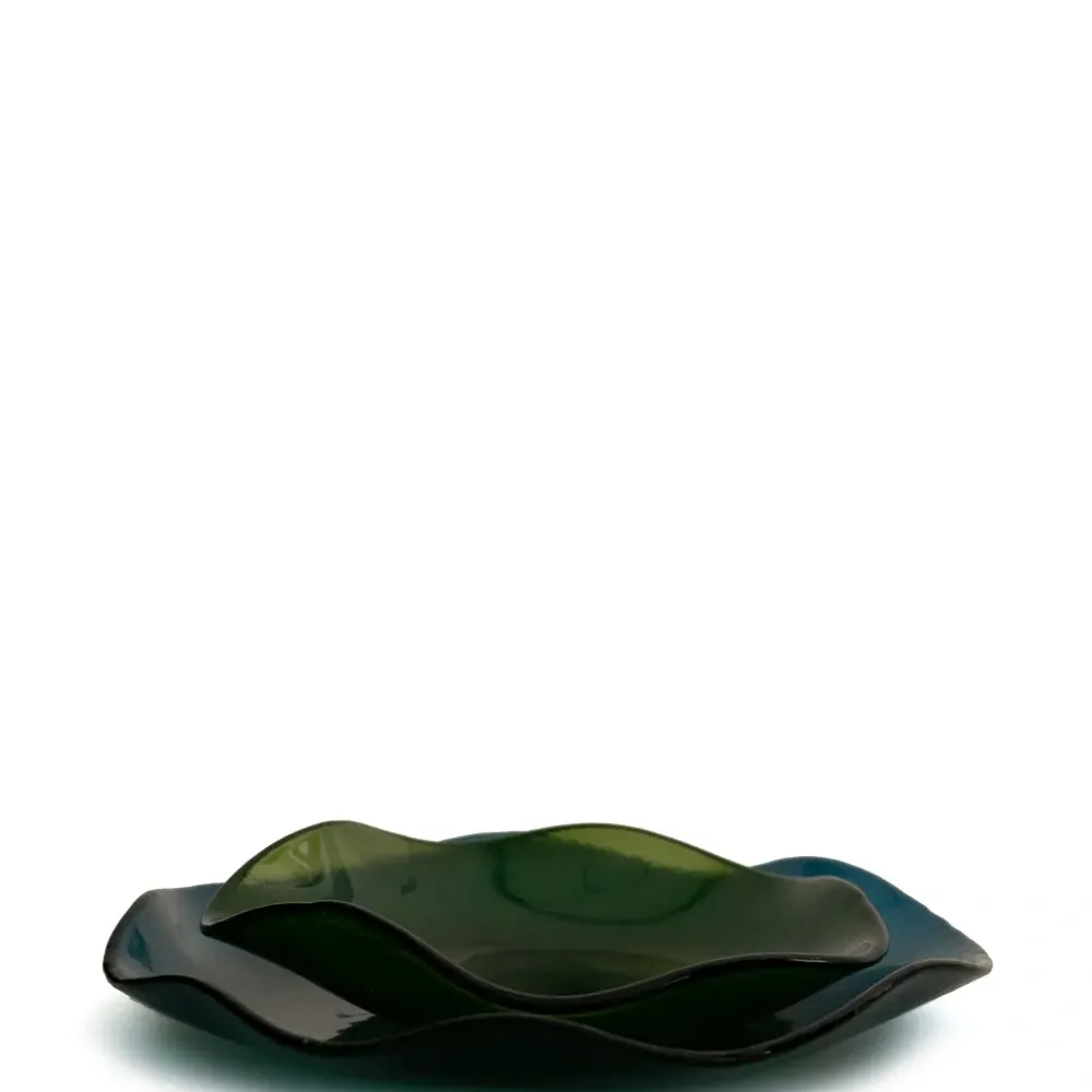 Стеклянная тарелка Curved Edge (24 см)