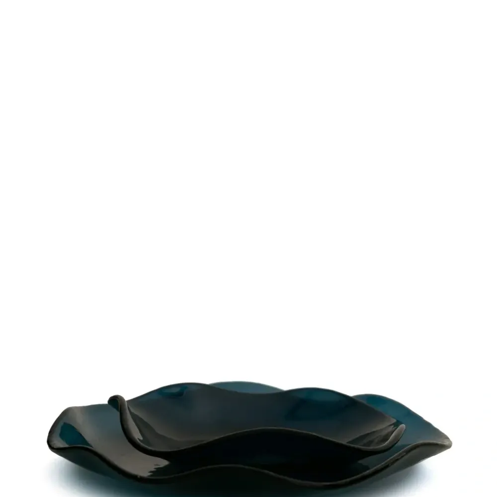 Стеклянная тарелка Curved Edge (24 см)