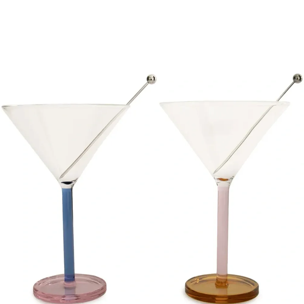 набор Piano из двух прозрачных коктейльных бокалов