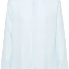 Льняная рубашка с длинными рукавами