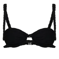 Топ бикини с плетеными бретелями