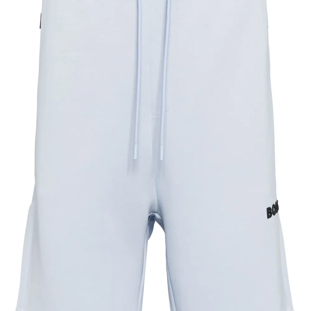 Шорты с кулиской и вышитым логотипом