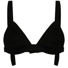 Бюстгальтер в рубчик с вышитым логотипом