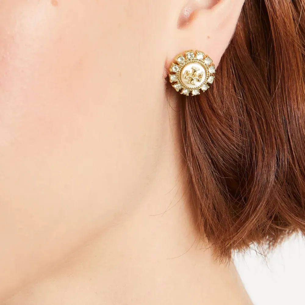 Серьги-гвоздики Kira с кристаллами