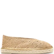 Эспадрильи с эффектом металлик