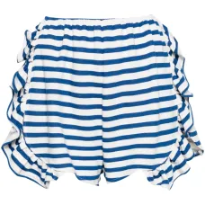 Шорты Striped Peony с оборками