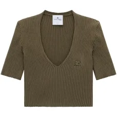 Топ с V-образным вырезом