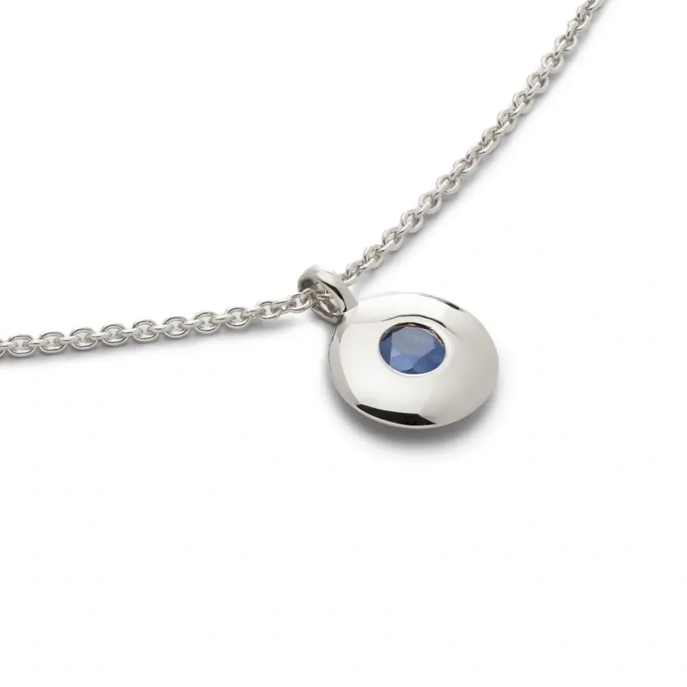 Колье September с сапфиром
