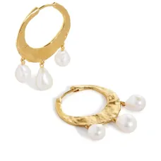 Серьги-кольца Capri с жемчугом