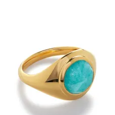 Перстень Eclipse с амазонитом