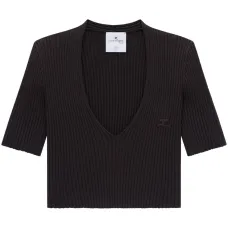 Топ с V-образным вырезом