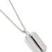 Onyx black tag-pendant necklace